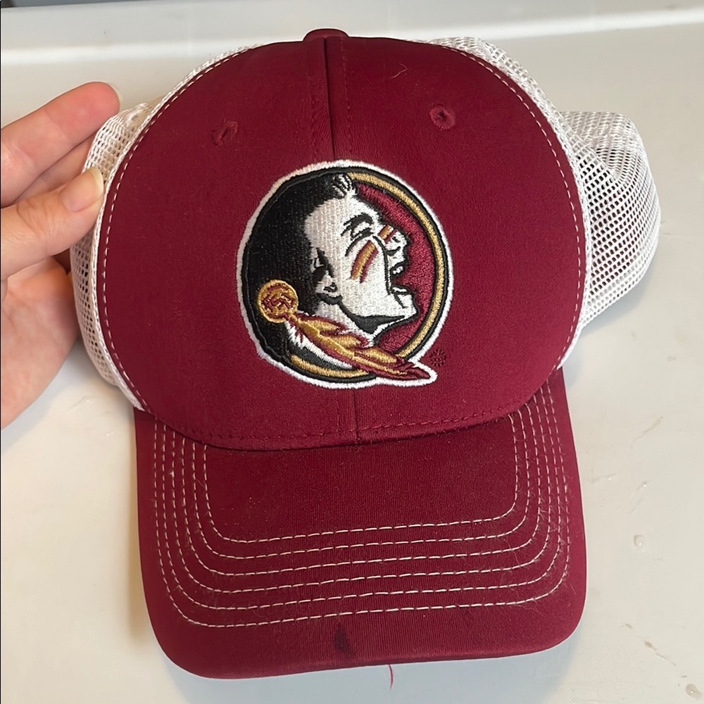 Florida State Seminoles FSU Maroon and White Mesh Cap